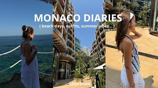 MONACO DIARIES ( beach days, outfits, summer vibes )