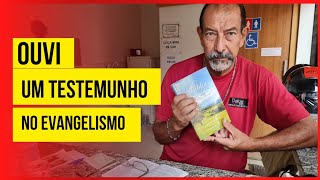 Encontrei um pregador de rua, testemunho sobre a entrega de folhetos no evangelismo || VLOG - FEV