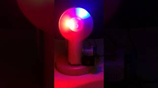 How to make high speed RGB led fan with 9v battery #shorts #diy #lifehacks #dcmotorfan