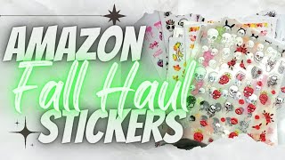 Fall & Halloween Nail Sticker Haul from Amazon!🔗LINKS🔗