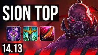 SION vs SETT (TOP) | 6k comeback, 7 solo kills, 45k DMG, 14/4/9 | EUNE Master | 14.13