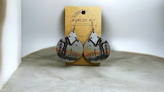 Hand-Painted Scarecrow + Fenceline Split Gina Earrings Tutorial