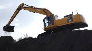 KOMATSU PC350LC IN ACTION