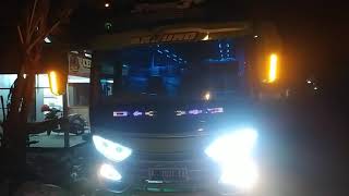 Medium bus Pasang lampu Strobo Wave New, /strobo wave di pasang di bus