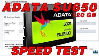 ADATA SU650 SSD 120GB Speed Test