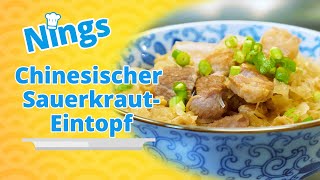 Gemüse, Fleisch, Meeresfrüchte - hier gibts alles zusammen: Chinesischer Sauerkraut-Eintopf