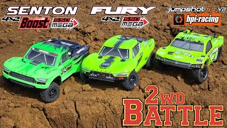 ARRMA FURY vs ARRMA Senton vs HPI Jumpshot SC V2 - 2WD RC SCT Battle!