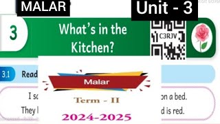 ENNUM EZHUTHUM TERM-2 MALAR UNIT-3 what's in the kitchen English work book answers 2024/25