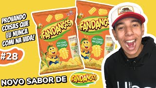 PROVANDO NOVO SABOR DE FANDANGOS QUEIJINHO DERRETIDO DE ESPIGA DE MILHO/COISAS QUE EU NUNCA COMI #28