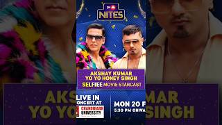 Akshay kunar and honey singh in #chandigarhuniversity for #selfiepromotion #shorts #ytshorts #viral