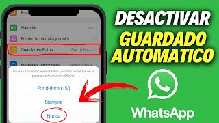 Cómo hacer que las Fotos que te Mandan por Whatsapp no se guarden en tu GALERÍA