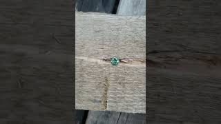 Portuguese cut blue green sapphire for jewellery