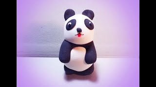 Oso panda con Foamy Moldeable / Modeling Panda Bear