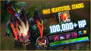 I Tried Cho'Gath with MAXED HEARTSTEEL STACKS and it's vayne's wet dream