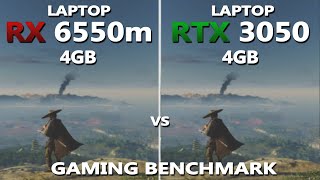 LAPTOP RTX 3050 vs RX 6550M Gaming Benchmark Test | Tested in 10 Games | How Big is the Difference?