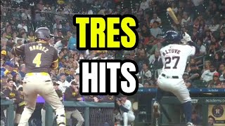 🇻🇪 Luis Arráez y José Altuve triplican y se acercan a los 200 hits