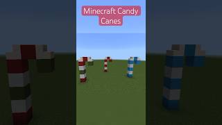 Minecraft Candy Canes #shorts #minecraft #build #christmas