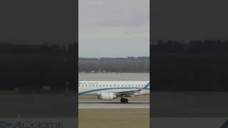 🛬 Air Dolomiti Embraer E195LR I-ADJT landing at Munich Airport (MUC) #planespotting