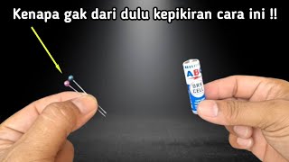 Gak nyangka BATERAI JAM jadi SECANGGIH ini setelah ditambahkan jarum PENTUL !!