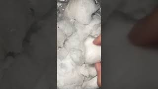 Ice ASMR frozen freezer eating #iceasmr #icebites #asmreating