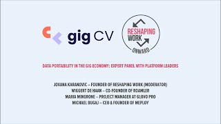 Expert panel: implementing data portability in the platform economy | RW Onward 25 November