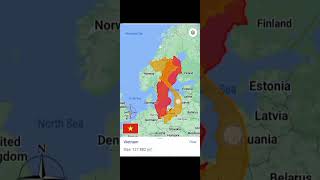 Requested Vietnam compared to Europe (might be last Europe size compare) #shorts #like #viral#europe