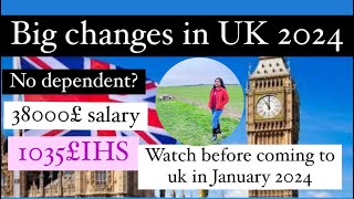 Big changes in Uk January 2024#watch this before coming to UK #uk #uknews #ukworkvisa