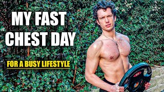 My Fast Chest Day Routine for a Busy Lifestyle | Work Gym Balance 24 Y/O Male