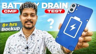 cmf phone 1 battery drain test 🥵 | cmf phone 1 battery backup bgmi gaming , stand by , movie