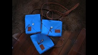 How to Make a Leather Handbag with Rivets - Leathercraft Tutorial