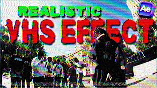 how to create REALISTIC VHS LOOK in After Effects