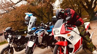 NEWLANDS CORNER Motorcycles Sights and Sounds & Smell of TWO STROKE Yamaha TZR 250 Sunday Afternoon