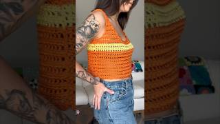 I crocheted the perfect summer tank (full tutorial on my channel)