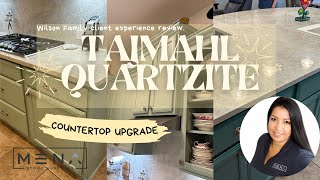 Tajmahal Quartzite countertops. Client review for Mena Stone Surfaces