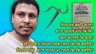 সুইং নিডেল সম্পর্কে সকল তথ্য, নিডেল কয়টি অংশ? কোন অংশের নাম কি এবং কি কাজ