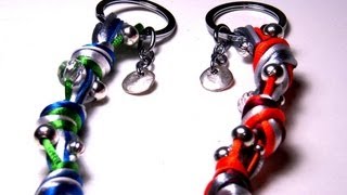 Beading Ideas - Keychain mixing cords and beads