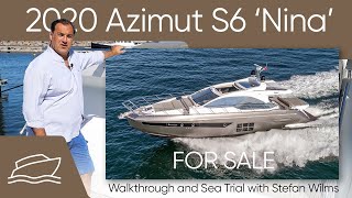 2020 Azimut S6 'Nina' Walkthrough and Sea Trial with Stefan Wilms