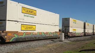 North Bound CSX Stack Train at Cordele GA Friday 3rd Feb 2023