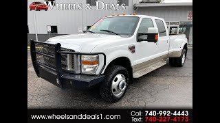 2010 Ford F-350 Dually King Ranch Super Duty with a 6.4L turbo diesel power stroke engine