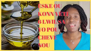 🇭🇹#16 BEST OIL FOR HAIR GROWth LWIL VEJETAL SA YO GEN GWO SEKRE LADAN YO POU FÈ POUSE CHEVE krepu 🤪😘