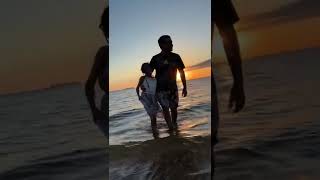 Sunset, sea, sand, and me 💕#shorts #youtubeshorts #viral #nj #beach #sunset #sand #sea