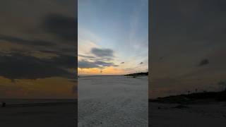 Amazing Sunset Panorama on the Beach