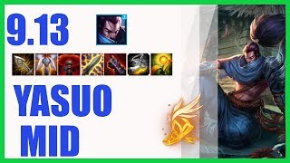 Yasuo Mid Ranked Challenger Build 9.13 - KR Master