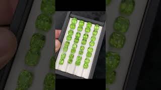 125.23 carats beautiful faceted natural top quality #peridot pairs lot Available for sale