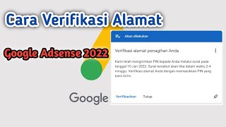 Cara Verifikasi Alamat Di Google Adsense 2022