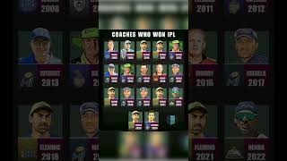 Coaches who won IPL #trending #shorts #sports #youtubeshorts #ipl #iplauction