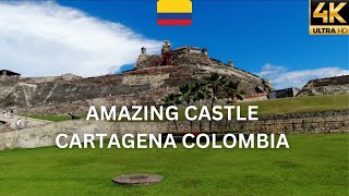 Amazing Scenery from Castle San Felipe de Barajas Cartagena Colombia 🇨🇴 Walking Tour in 4k Ultra HD