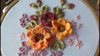 The Art of Needle Weaving Flowers - FLOWER EMBROIDERY