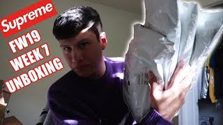 Supreme FW19 Week 7 Unboxing