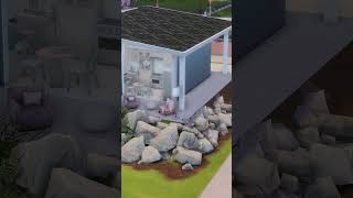 Modern Blue Pastel INFP Home \\ Stop Motion Speed Build \\ #sims4 #shortsyoutube